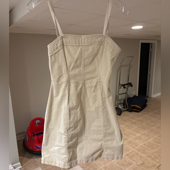Hollister Cream Mini Corduroy Dress Size XS Y2K - Picture 1 of 4